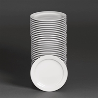 Bulk Buy Olympia Athena Narrow Rimmed Plates 165mm (36 Pack)