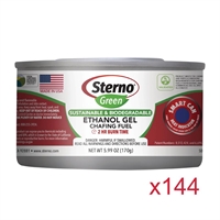 Sterno Green Ethanol Gel Chafing Fuel 2 Hour (144 Pack)