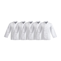 Whites Vegas Unisex Chef Jackets White (5 Pack)