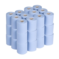 Jantex Centrefeed Blue Rolls 2-Ply 120m (36 Pack)