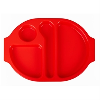 Olympia Kristallon dienbladen met vakken 37,5x27,8cm rood (10 stuks)