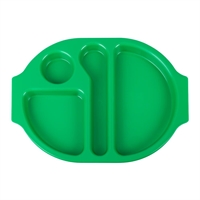 Olympia Kristallon dienbladen met vakken 37,5x27,8cm groen (10 stuks)