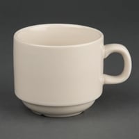 Tasses à thé empilables Olympia Ivory 206ml (lot de 12)