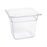 Vogue polycarbonaat 1/6 gastronormbak 150 mm transparant