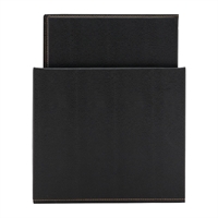 Porte-menus contemporains A4 noirs avec boîte de rangement (lot de 20)