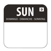 Hygiplas oplosbare blanco kleurcode voedseletiketten zondag (1000 stuks)