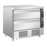 Polar U-Series Double Drawer Dual Temperature Counter Fridge 4xGN
