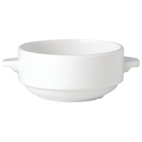 Steelite Simplicity White Lugged Stacking Soup Cups 285ml (36 Pack)
