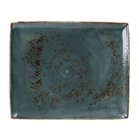 Steelite Craft Blue Rectangular Platters 330x 270mm (6 Pack)