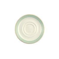 Steelite Rio Green Low Cups Saucers 165mm (36 Pack)