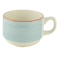 Steelite Rio Blue Slimline Stacking Cups 200ml (36 Pack)