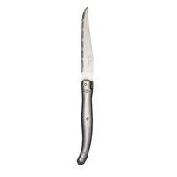 Laguiole Serrated Steak Knife Stainless Steel Handle (6 Pack)