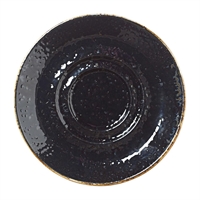 Steelite Craft Liquorice Saucers Small Double-Well 118mm (12 Pack)