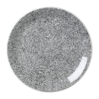 Steelite Ink Crackle Black Coupe Plates 253mm (12 Pack)
