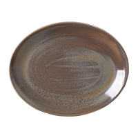 Steelite Revolution Granite Oval Coupe Plates 342mm (12 Pack)