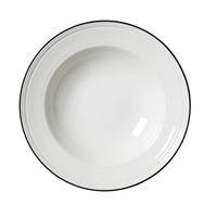 Steelite Bead Black Band Pasta Plates 240mm (12 Pack)
