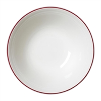 Steelite Bead Maroon Band Oatmeal Bowls 165mm (12 Pack)