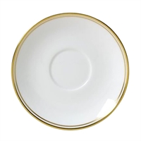 William Edwards Burnished Gold Classic Espresso Saucers 120mm (12 Pack)