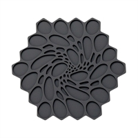 Steelite Modern Twist Trivet Graphite Hive 178mm (6 Pack)