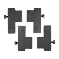 Steelite D.W. Haber Fusion Universal Shelf Holders Fusion Risers Black (4 Pack)