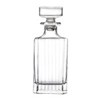 RCR Cristalleria Timeless Square Whisky Decanter 750ml (4 Pack)