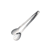 Steelite Hammered Stainless Steel D.W. Haber Buffet Serving Tong 9'' (6 Pack)