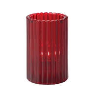 Hollowick Vertical Rod Ruby Cylinder 73mm x 118mm (6 Pack)