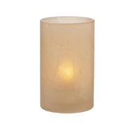 Hollowick Wysp Amber Satin Glasses Cylinder 73mm x 114mm (6 Pack)