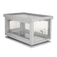 Steelite D.W. Haber Fusion Stackable Bakery Box with Acrylic Drawer Grey Wash