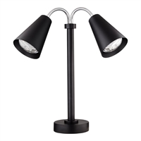 Steelite Creations Modern Double Heat Lamp Black 220V UK Plug