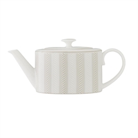 William Edwards Bakewell Coupe 2-Cup Oval Teapots Taupe 550ml (6 Pack)