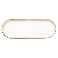 William Edwards Diamond Oblong Trays Gold 253x93mm (12 Pack)