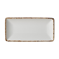Steelite Brown Dapple Rectangle Six Plates (6 Pack)