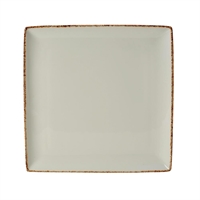 Steelite Brown Dapple Square One Plates (6 Pack)