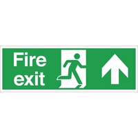 Fire Exit Sign Arrow Up