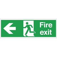 Fire Exit Sign Arrow Left