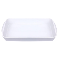 Olympia Whiteware Oblong Roasting Dishes 395 x 219mm (6 Pack)