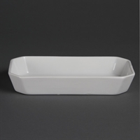 Olympia Whiteware Rectangular Hors d'Oeuvre Dishes 235x 122mm (6 Pack)