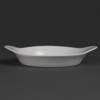 Plats ronds à oreilles Olympia Whiteware 192x151mm (Lot de 6)