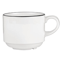 Churchill Alchemy Mono Stacking Tea Cups 206ml