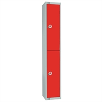 Elite Two Door 300mm Deep Lockers Red