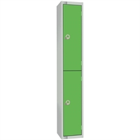 Elite Two Door 300mm Deep Lockers Green