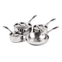 Vogue Stainless Steel and Aluminium Tri-Wall Pan Set (4 Pack)