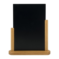 Elégante ardoise de table Securit finition teck 320 x 270mm