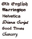 Personalisation Fonts