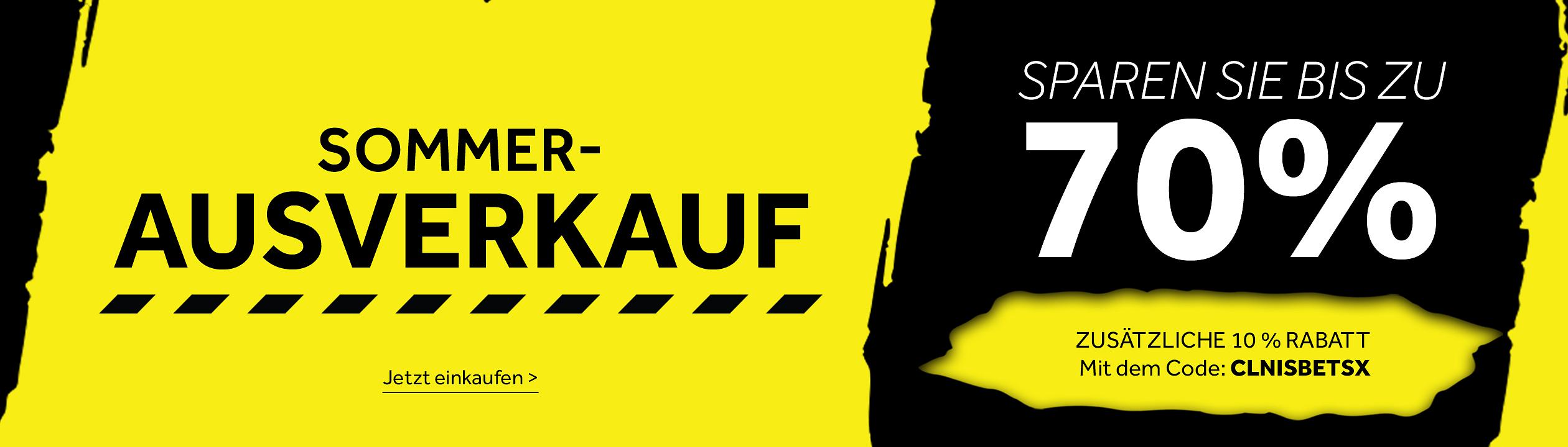SOMMER-AUSVERKAUF - ERHALTEN SIE ZUSÄTZLICHE 10 % RABATT – Mit dem Code: CLNISBETSX. Jetzt einkaufen >