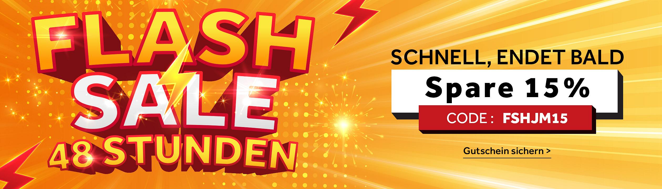 Flash Sale 48 Stunden. Schnell, endet bald. Spare 15%. Code beim: fshjm15. Gutschein sichern >