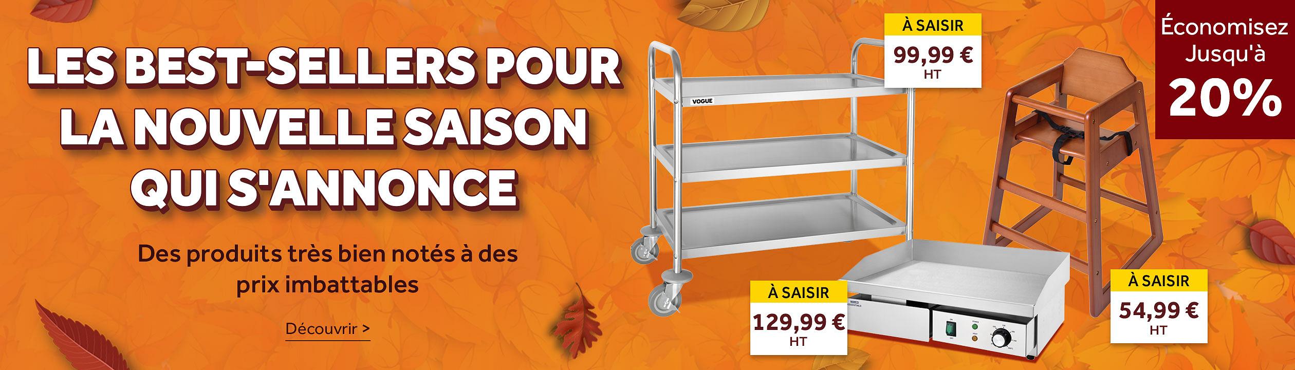 Les best-sellers pour la nouvelle saison qui s'annonce. Des produits très bien notés à des prix imbattables. Économisez Jusqu'à 20%. Découvrir >