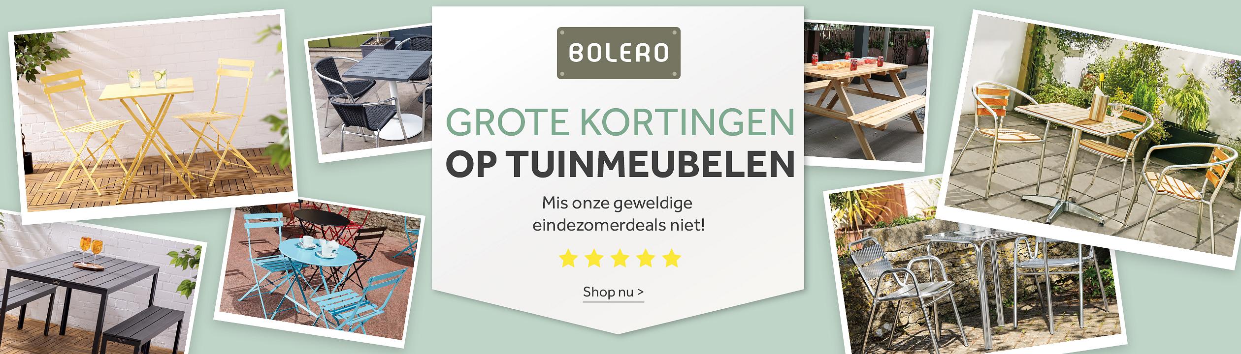 Grot Kortingen op Tuinmeubelen. Ontdek ons ruime assortiment tuinmeubelen. Mis onze geweldige eindezomerdeals niet. Shop nu >