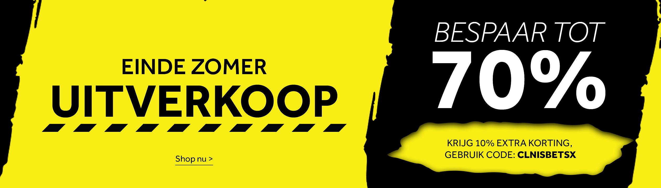 Einde Zomer Uitverkoop. Krijg 10% extra korting – gebruik code: CLNISBETSX. Shop nu >